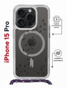 Чехол-накладка Apple iPhone 15 Pro (641582) Kruche PRINT Муравьи