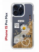 Чехол-накладка iPhone 15 Pro Max Kruche Print Крафтовые наклейки