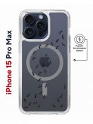 Чехол-накладка Apple iPhone 15 Pro Max (641585) Kruche PRINT Муравьи