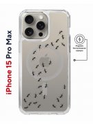 Чехол-накладка Apple iPhone 15 Pro Max (641585) Kruche PRINT Муравьи