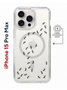 Чехол-накладка Apple iPhone 15 Pro Max (641585) Kruche PRINT Муравьи