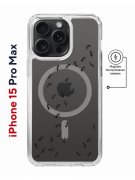 Чехол-накладка Apple iPhone 15 Pro Max (641585) Kruche PRINT Муравьи