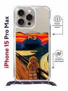 Чехол-накладка Apple iPhone 15 Pro Max (641580) Kruche PRINT Cookie Scream