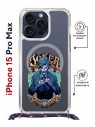 Чехол-накладка Apple iPhone 15 Pro Max (641580) Kruche PRINT Джокер