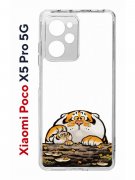 Чехол-накладка Xiaomi Poco X5 Pro 5G (641594) Kruche PRINT тигр первый снег