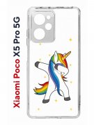 Чехол-накладка Xiaomi Poco X5 Pro 5G (641594) Kruche PRINT Единорожка