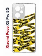Чехол-накладка Xiaomi Poco X5 Pro 5G Kruche Print Warning
