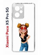 Чехол-накладка Xiaomi Poco X5 Pro 5G (641594) Kruche PRINT Smiling