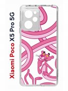 Чехол-накладка Xiaomi Poco X5 Pro 5G (641594) Kruche PRINT Розовая Пантера