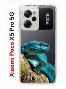 Чехол-накладка Xiaomi Poco X5 Pro 5G (641594) Kruche PRINT Змея