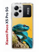 Чехол-накладка Xiaomi Poco X5 Pro 5G (641594) Kruche PRINT Змея