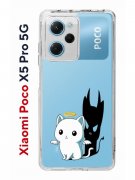 Чехол-накладка Xiaomi Poco X5 Pro 5G Kruche Print Angel Demon