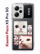Чехол-накладка Xiaomi Poco X5 Pro 5G (641594) Kruche PRINT Коты