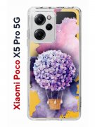 Чехол-накладка Xiaomi Poco X5 Pro 5G (641594) Kruche PRINT Цветочный шар