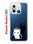 Чехол-накладка Xiaomi Redmi 12C (641591) Kruche PRINT Angel Demon