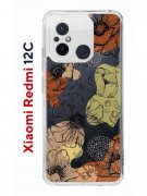 Чехол-накладка Xiaomi Redmi 12C (641591) Kruche PRINT Ягоды и Цветы