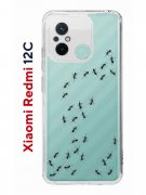 Чехол-накладка Xiaomi Redmi 12C (641591) Kruche PRINT Муравьи