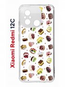 Чехол-накладка Xiaomi Redmi 12C (641591) Kruche PRINT Cake