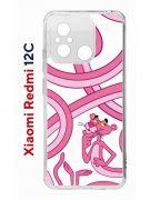 Чехол-накладка Xiaomi Redmi 12C (641591) Kruche PRINT Розовая Пантера