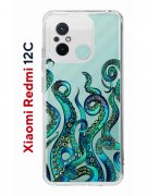 Чехол-накладка Xiaomi Redmi 12C (641591) Kruche PRINT Щупальца