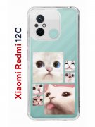 Чехол-накладка Xiaomi Redmi 12C Kruche Print Коты