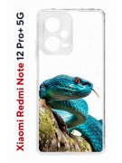 Чехол-накладка Xiaomi Redmi Note 12 Pro+ 5G (641592) Kruche PRINT Змея