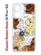 Чехол-накладка Xiaomi Redmi Note 12 Pro+ 5G (641592) Kruche PRINT Ягоды и Цветы