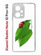 Чехол-накладка Xiaomi Redmi Note 12 Pro+ 5G (641592) Kruche PRINT Ladybug