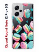 Чехол-накладка Xiaomi Redmi Note 12 Pro+ 5G (641592) Kruche PRINT Макарон