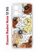 Чехол-накладка Xiaomi Redmi Note 12 5G (641593) Kruche PRINT Ягоды и Цветы