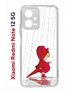 Чехол-накладка Xiaomi Redmi Note 12 5G (641593) Kruche PRINT Девочка с зонтом