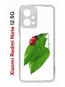 Чехол-накладка Xiaomi Redmi Note 12 5G (641593) Kruche PRINT Ladybug