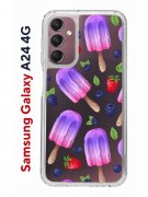 Чехол-накладка Samsung Galaxy A24 4G (641586) Kruche PRINT Ice Cream