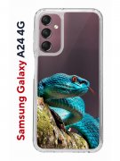 Чехол-накладка Samsung Galaxy A24 4G Kruche Print Змея