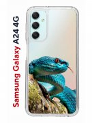 Чехол-накладка Samsung Galaxy A24 4G Kruche Print Змея