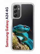 Чехол-накладка Samsung Galaxy A24 4G Kruche Print Змея