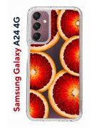 Чехол-накладка Samsung Galaxy A24 4G (641586) Kruche PRINT Orange