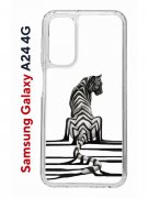 Чехол-накладка Samsung Galaxy A24 4G (641586) Kruche PRINT Tiger