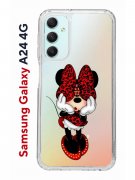 Чехол-накладка Samsung Galaxy A24 4G (641586) Kruche PRINT Минни