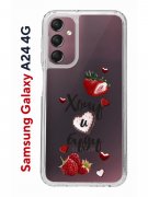 Чехол-накладка Samsung Galaxy A24 4G (641586) Kruche PRINT Ягодный микс