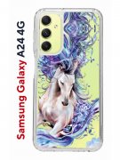 Чехол-накладка Samsung Galaxy A24 4G (641586) Kruche PRINT Грация