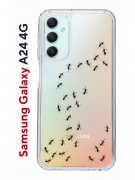 Чехол-накладка Samsung Galaxy A24 4G (641586) Kruche PRINT Муравьи