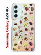 Чехол-накладка Samsung Galaxy A24 4G (641586) Kruche PRINT Cake