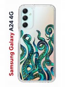 Чехол-накладка Samsung Galaxy A24 4G (641586) Kruche PRINT Щупальца