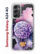 Чехол-накладка Samsung Galaxy A24 4G Kruche Print Цветочный шар