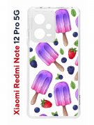 Чехол-накладка Xiaomi Redmi Note 12 Pro 5G (641590) Kruche PRINT Ice Cream
