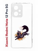 Чехол-накладка Xiaomi Redmi Note 12 Pro 5G (641590) Kruche PRINT Fox