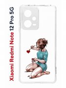Чехол-накладка Xiaomi Redmi Note 12 Pro 5G (641590) Kruche PRINT Рисуя любовь