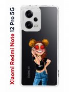Чехол-накладка Xiaomi Redmi Note 12 Pro 5G (641590) Kruche PRINT Smiling