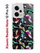 Чехол-накладка Xiaomi Redmi Note 12 Pro 5G Kruche Print Кроссы Nike Air Max